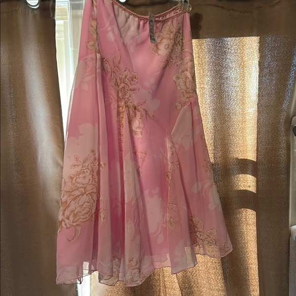 Floral Pink Skirt - Picture 1 of 6